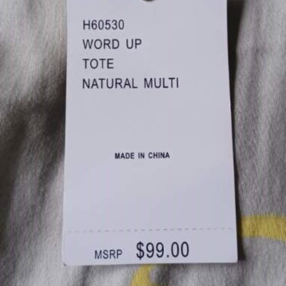 Kathy Van Zeeland Word Up Tote Shoulder Bag & Wallet - Picture 16 of 16